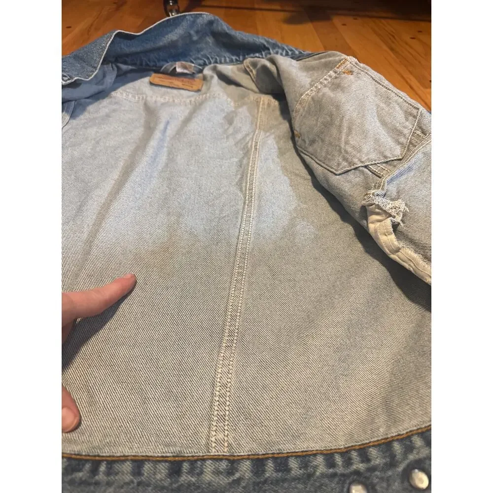 Levi's® Vtg Jacket Relaxed-fit 90's Trucker Men's Sz Medium 70507-0389 - Picture 5 of 12